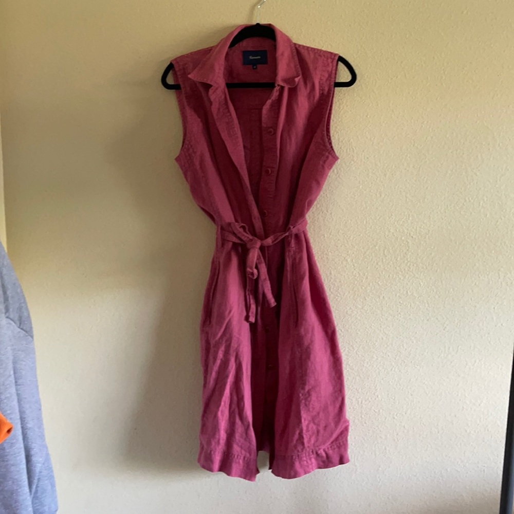 Dusty Rose Button Down Dress
